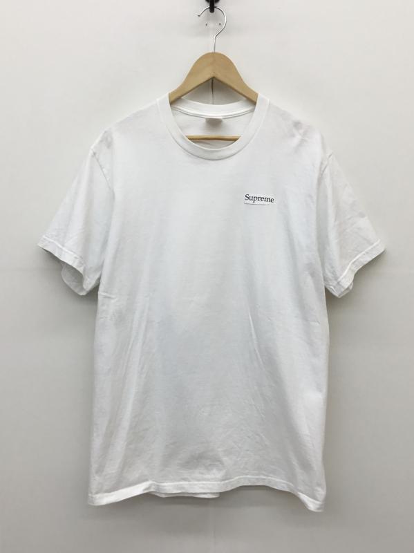 シュプリーム Supreme Tシャツ 半袖 Supreme Blowfish Tee L プリント 白 / ホワイト /  メンズ USED 古着 中古 10127171