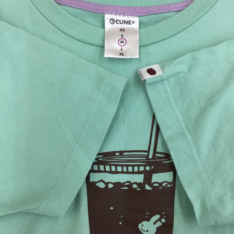 キューン CUNE Tシャツ 半袖 CUNE CAFE M プリント X キャラクター 水色 / ライトブルー /  メンズ USED 古着 中古 10133770