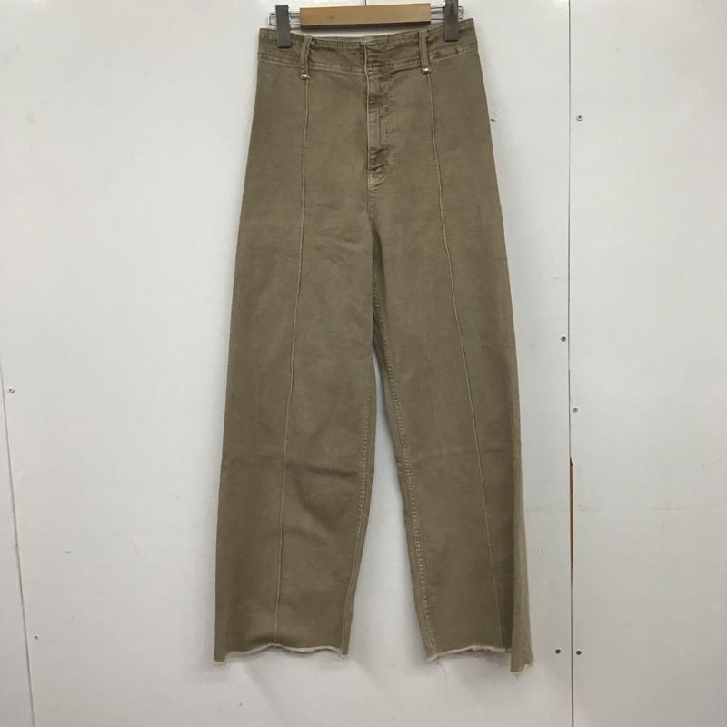ザラ ZARA パンツ デニム、ジーンズ 8246 060 718 ハイウエスト フレア 無地 茶 / ブラウン /  レディース USED 古着 中古 10146609