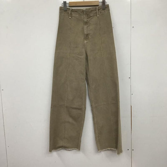 ザラ ZARA パンツ デニム、ジーンズ 8246 060 718 ハイウエスト フレア 無地 茶 / ブラウン /  レディース USED 古着 中古 10146609