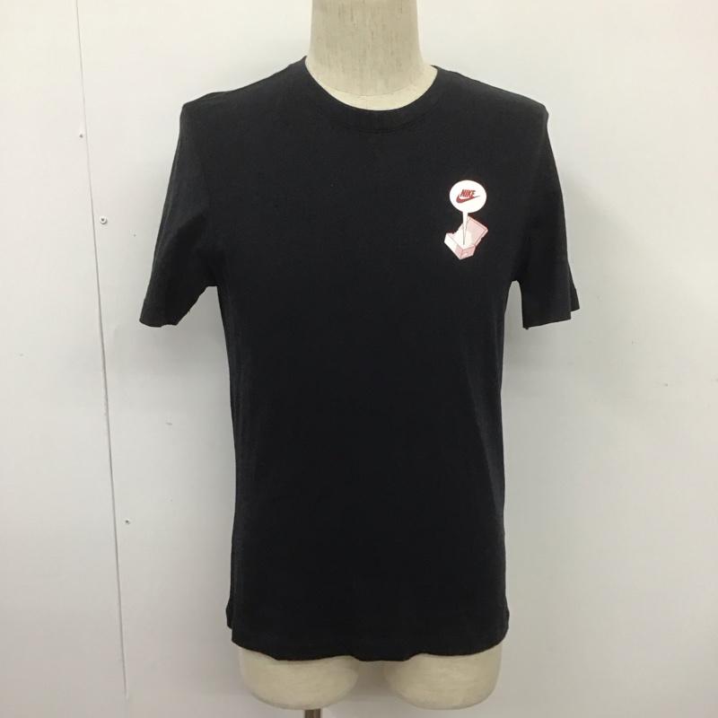 ナイキ NIKE Tシャツ 半袖 CT6869-010 M NSW TEE FTWR DSTRD BM バックプリント S ロゴ、文字 黒 / ブラック /  メンズ USED 古着 中古 10107316