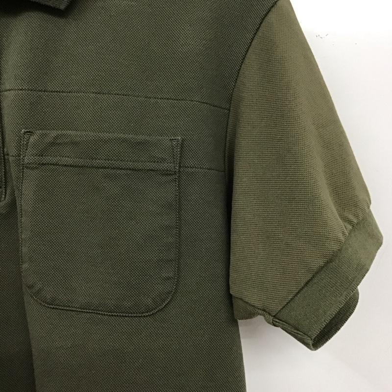 ユニクロ UNIQLO ポロシャツ 半袖 半袖ポロシャツ カラーシャツ 半袖カットソー S 無地 カーキ / カーキ /  メンズ USED 古着 中古 10140535
