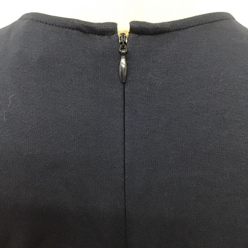 セオリー theory ワンピース ひざ丈スカート 01-4105034 ノースリーブ 2 無地 紺 / ネイビー /  レディース USED 古着 中古 10114436
