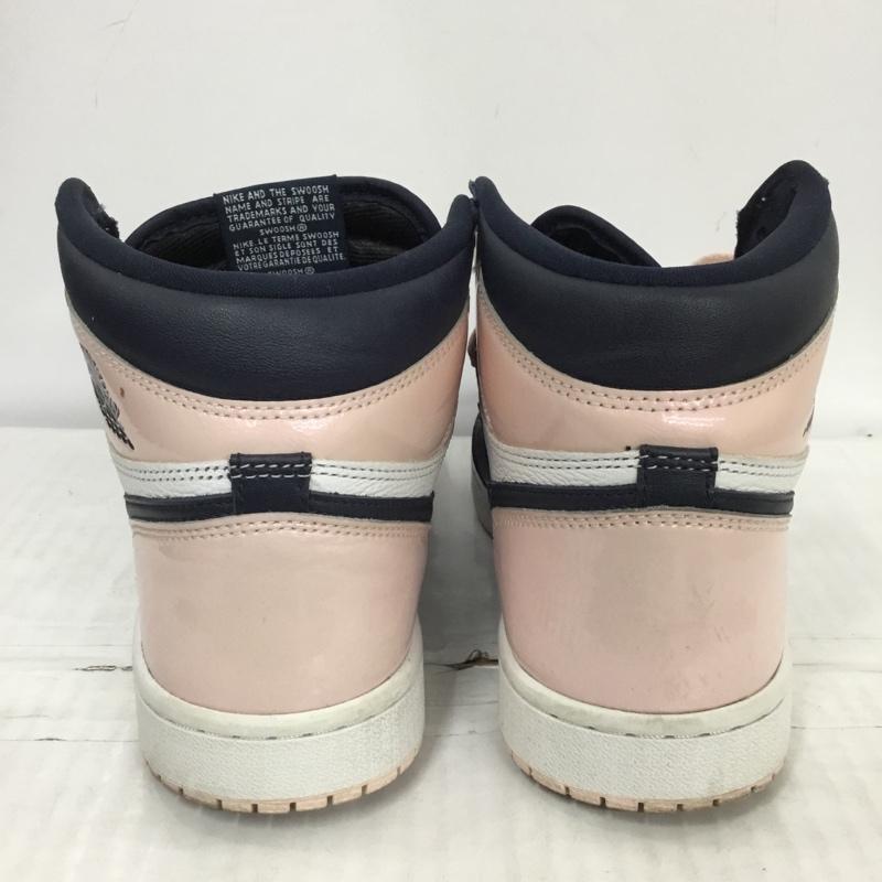 ナイキ NIKE スニーカー スニーカー DD9335-641 W AIR JORDAN 1 RETRO HIGH OG 26cm 箱有 26.0cm ロゴ、文字 白 / ホワイト / X 桃 / ピンク / X 紺 / ネイビー /  メンズ USED 古着 中古 10123798