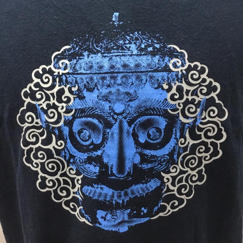 テンダーロイン TENDERLOIN Tシャツ 半袖 半袖カットソー プリントTシャツ クルーネックカットソー L プリント 紺 / ネイビー /  メンズ USED 古着 中古 10115159