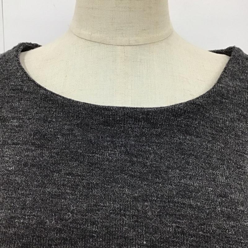 ザラ ZARA ワンピース ロングスカート 長袖ロングワンピース フレアワンピース 切り替えワンピース XL 無地 灰 / グレー /  レディース USED 古着 中古 10118564