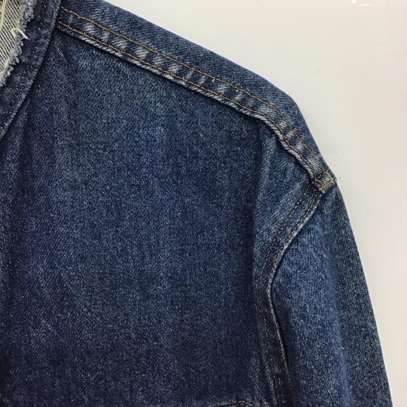リーバイストラウスアンドコー Levi Strauss & co. ジャケット、上着 ジャンパー、ブルゾン デニムジャケット Gジャン アウター カジュアルジャケット 40 ダメージ加工 インディゴ / インディゴ /  メンズ USED 古着 中古 10150288