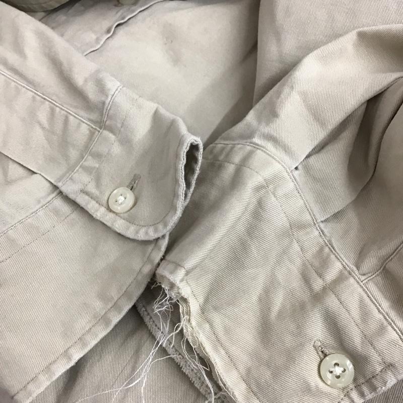 ラルフローレン RALPHLAUREN シャツ、ブラウス 長袖 長袖シャツ カラーシャツ 長袖カットソー ボタンダウンシャツ XL ロゴ、文字 ベージュ / ベージュ /  メンズ USED 古着 中古 10117272