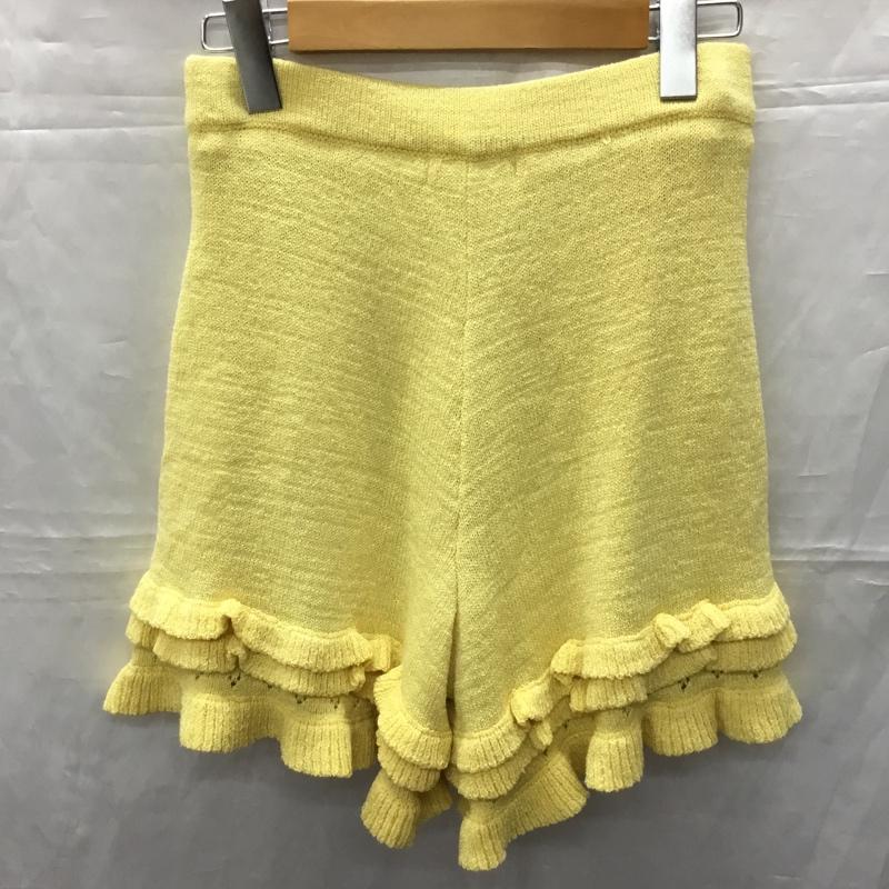 ダズリン dazzlin パンツ ショートパンツ ショートパンツ ハーフパンツ カジュアルパンツ M 無地 黄 / イエロー /  レディース USED 古着 中古 10114292