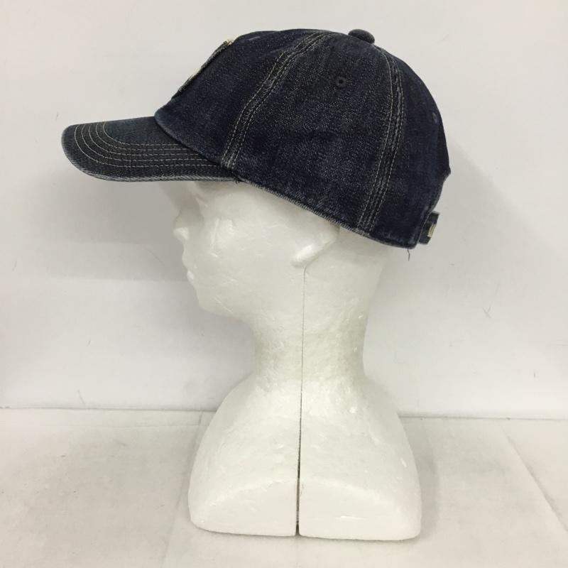 エヴィス EVISU 帽子 キャップ デニムキャップ ポケット ワンポイント 青 / ブルー /  メンズ USED 古着 中古 10148870