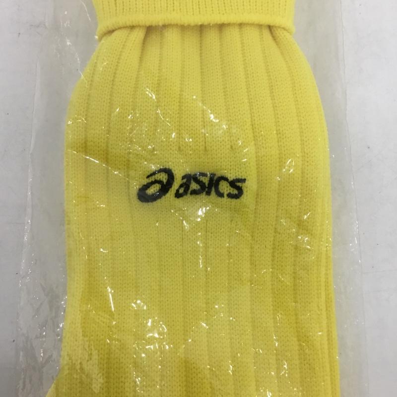 アシックス ASICS ファッション小物 ファッション小物 XSS028 ストッキング ジュニア サッカー 22cm ロゴ、文字 黄 / イエロー /  ボーイズ USED 古着 中古 10132154