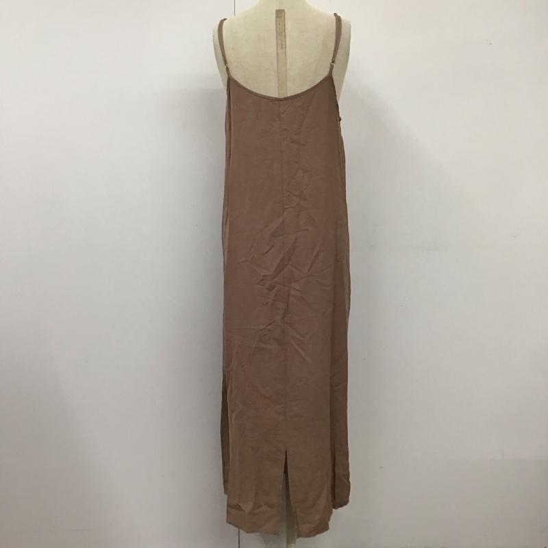 アルシーヴ archives ワンピース ロングスカート PHS20038-IN シアーバックリボンOP キャミOPセット M 無地 茶 / ブラウン /  レディース USED 古着 中古 10114466