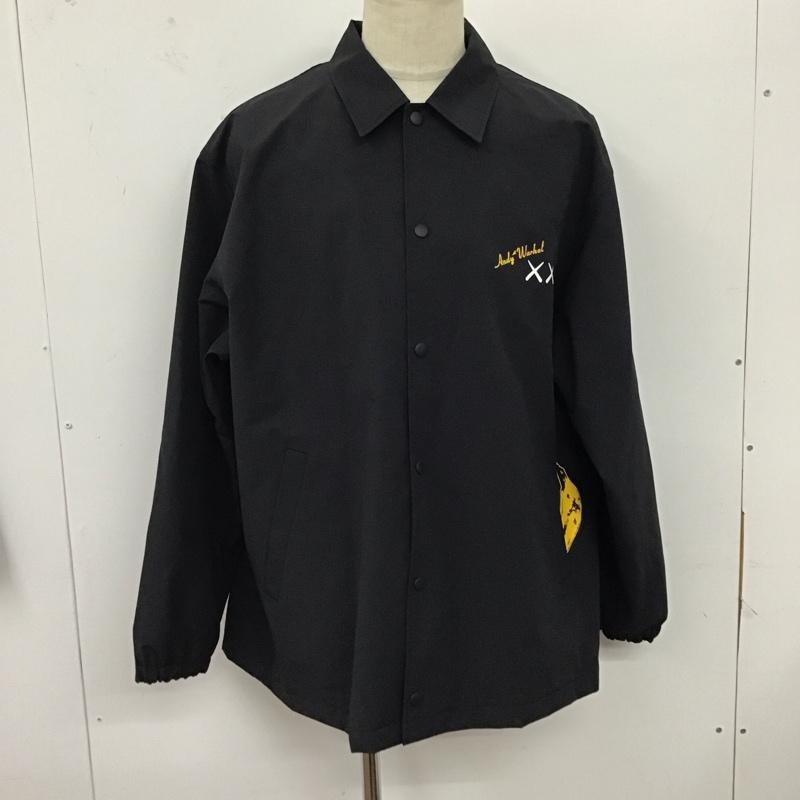 ユニクロ UNIQLO ジャケット、上着 ジャケット、ブレザー 311-474138 カウズ ウォーホル コーチジャケット KAWS WARHOL タグ付き XXL プリント 黒 / ブラック /  メンズ USED 古着 中古 10121307