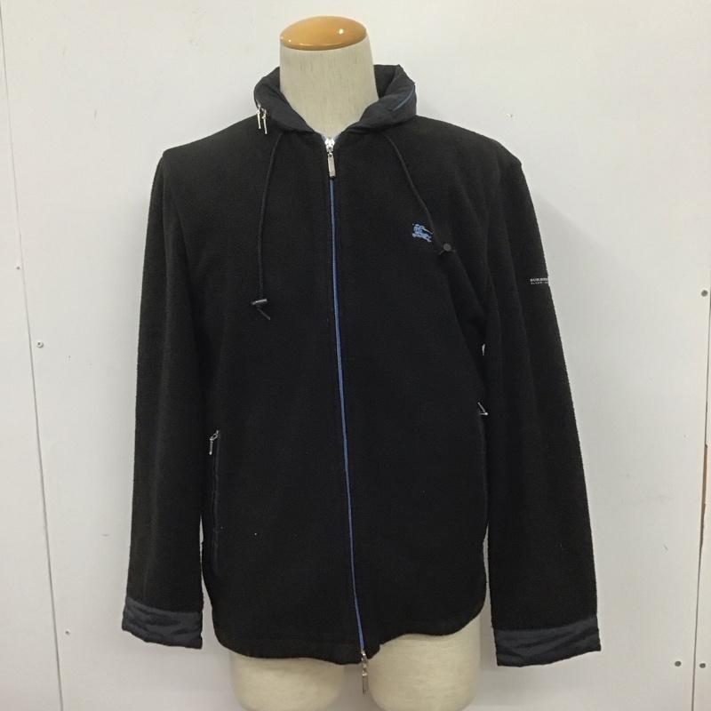 バーバリーブラックレーベル BURBERRY BLACK LABEL ジャケット、上着 ジャンパー、ブルゾン ジップアップジャケット ジャンパー フリースジャケット カジュアルジャケット アウター 2 ロゴ、文字 黒 / ブラック /  メンズ USED 古着 中古 10107692