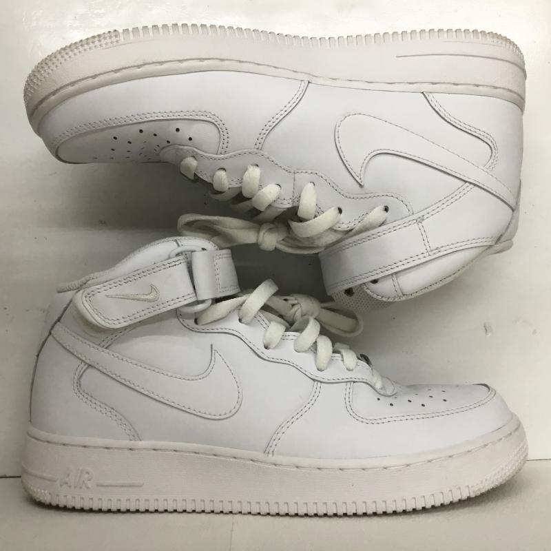 ナイキ NIKE スニーカー スニーカー AIR FORCE 1 MID 07 エアフォース 1 ミッド 07 CW2289-111 26.5cm ロゴ、文字 白 / ホワイト /  メンズ USED 古着 中古 10108150