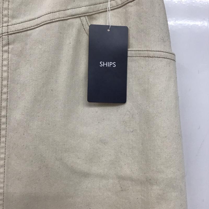 シップス SHIPS スカート ひざ丈スカート 36 無地 アイボリー / アイボリー /  レディース USED 古着 中古 10143747