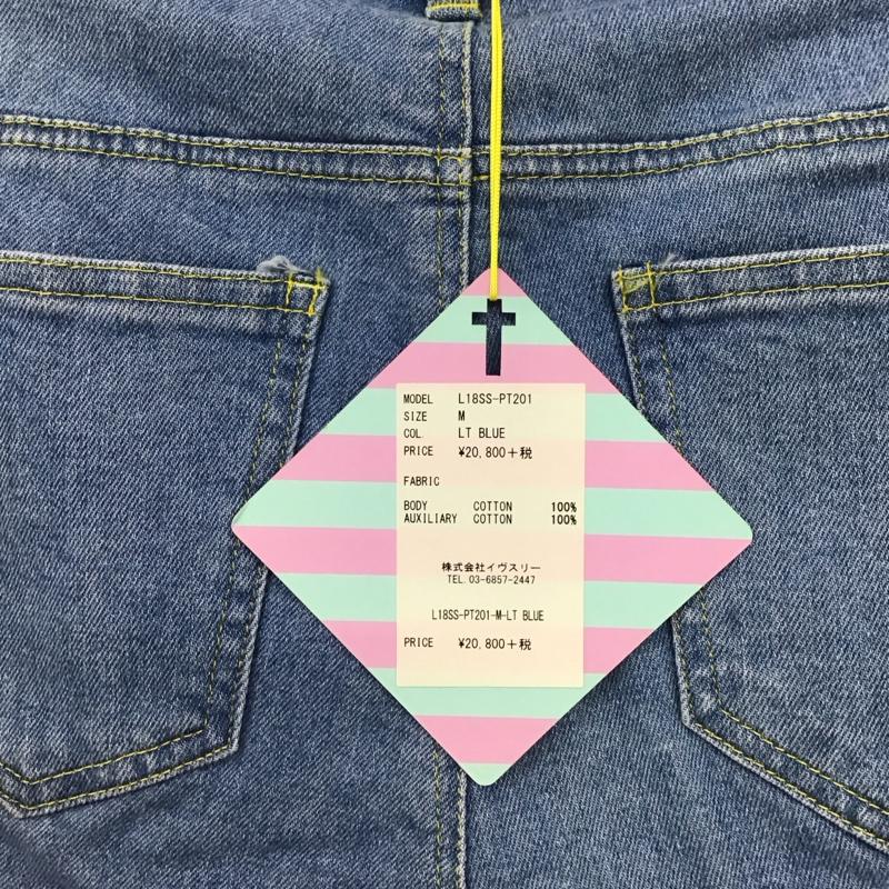 リルリリー lilLilly パンツ デニム、ジーンズ L18SS-PT201 デニムパンツ ダメージパンツ M 無地 インディゴ / インディゴ /  レディース USED 古着 中古 10117418