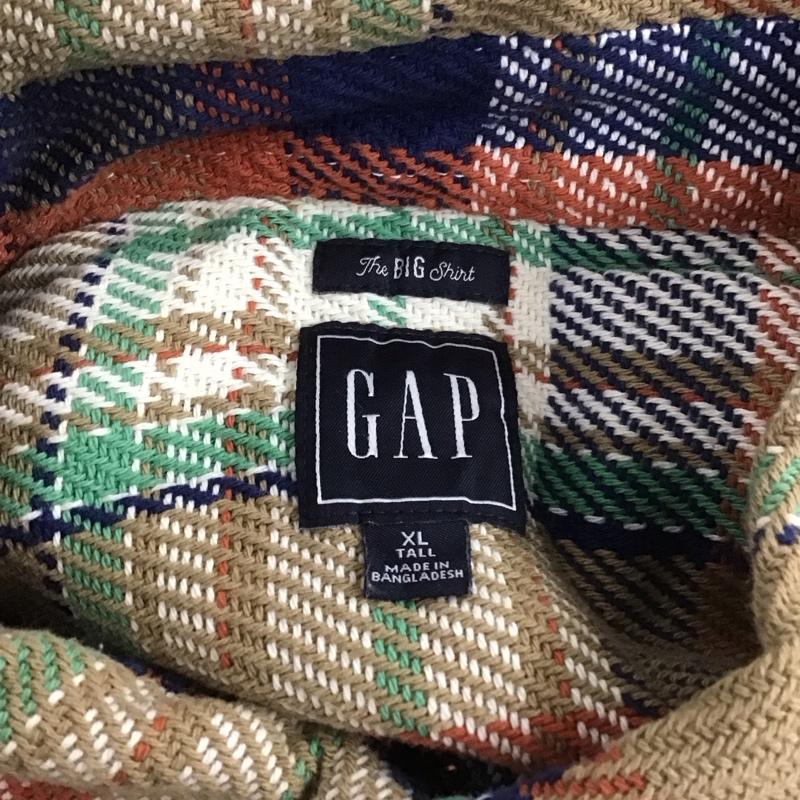 ギャップ GAP シャツ、ブラウス 長袖 長袖 XL チェック マルチカラー / マルチカラー /  メンズ USED 古着 中古 10106362