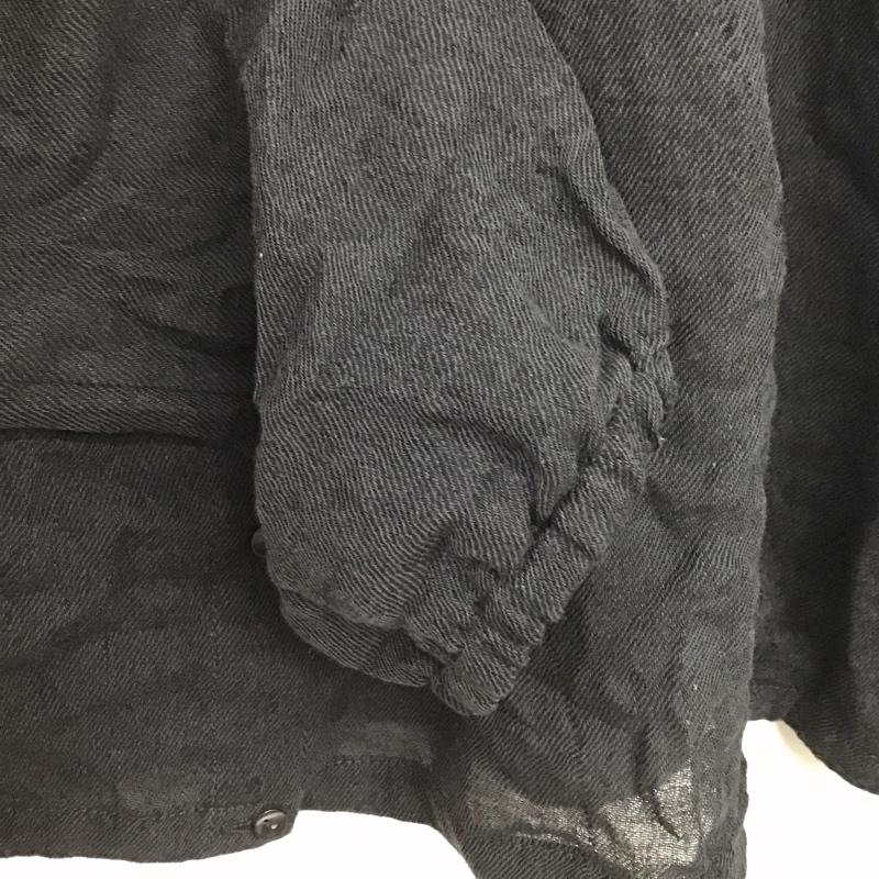 スタディオクリップ studio CLIP シャツ、ブラウス 長袖 FREE 無地 黒 / ブラック /  レディース USED 古着 中古 10136652