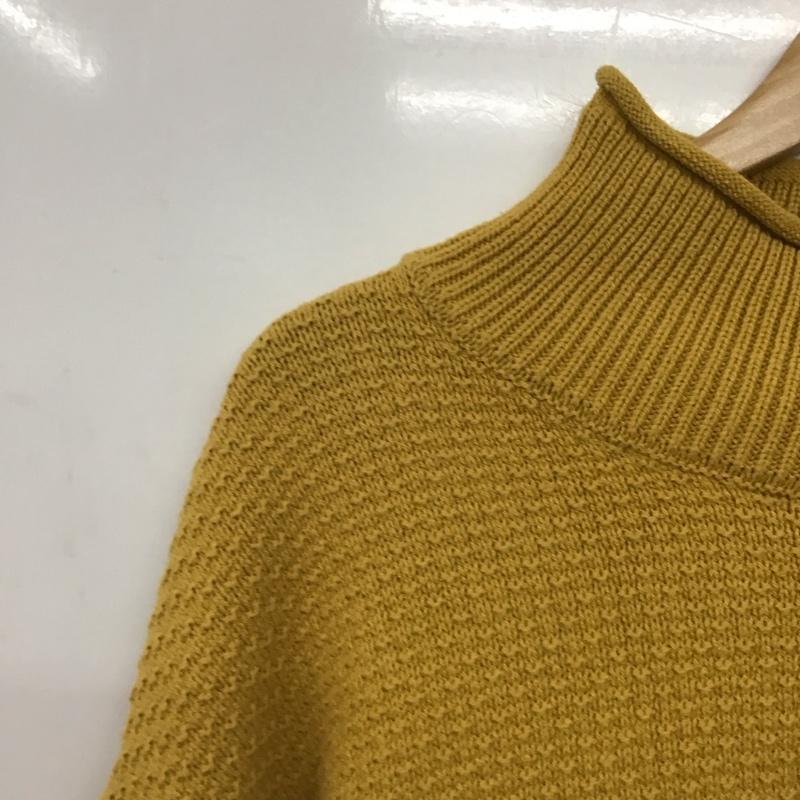 スタディオクリップ studio CLIP ニット、セーター 長袖 L 無地 マスタード / マスタード /  レディース USED 古着 中古 10142291