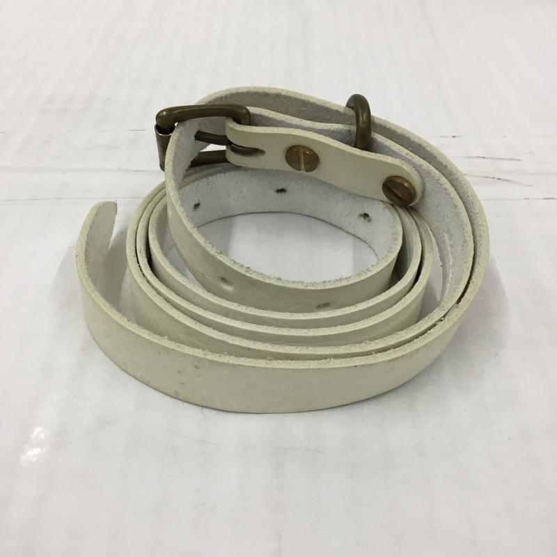 古着 USED ベルト・バックル ベルト STANDARD BELT SLIM GOLD FINGER 箱有 YOKO SAKAMOTO 無地 白 / ホワイト / X 金 / ゴールド /  メンズ USED 古着 中古 10105812