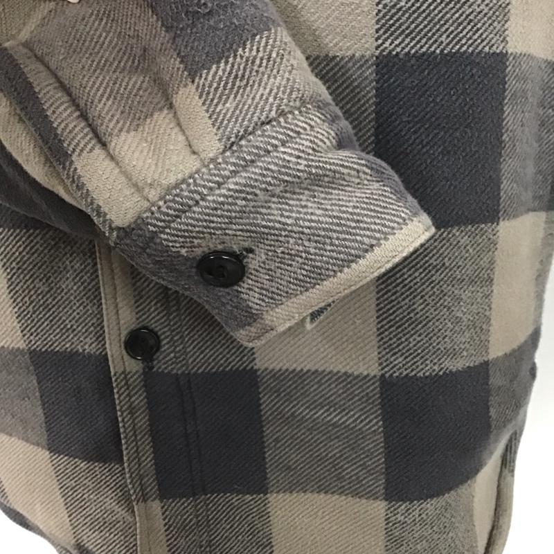 シュガーケーン SUGAR CANE ジャケット、上着 ジャケット、ブレザー チェックシャツアウター カラーシャツジャケット ポケットシャツ アウター 裏地ボア S チェック 黒 / ブラック / X 灰 / グレー /  メンズ USED 古着 中古 10106309