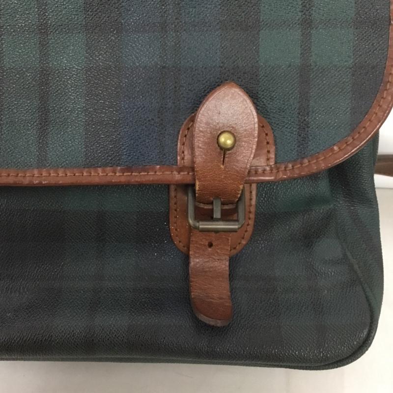 ポロラルフローレン POLO RALPH LAUREN ショルダーバッグ ショルダーバッグ チェック 緑 / グリーン / X 紺 / ネイビー / X 茶 / ブラウン /  レディース USED 古着 中古 10138855