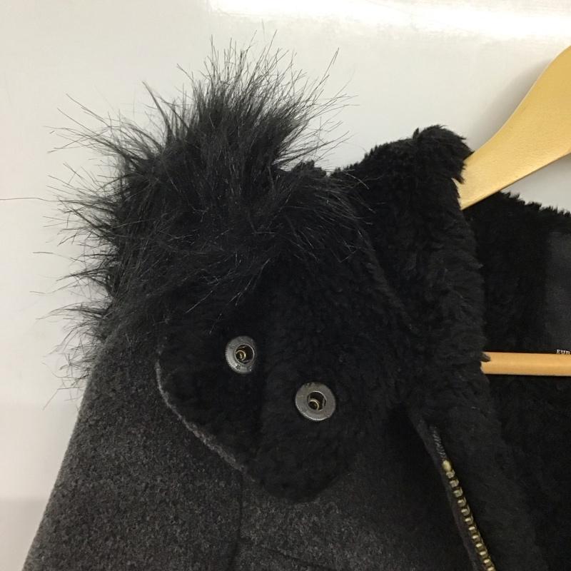 ザラベーシック ZARA BASIC ジャケット、上着 ジャケット、ブレザー ジップアップジャケットパーカー アウター XS 無地 ダークグレー / ダークグレー /  レディース USED 古着 中古 10145405