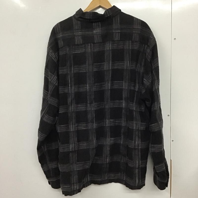 シュプリーム Supreme シャツ、ブラウス 長袖 2023-24AW WovenPlaidShirt 長袖シャツ チェックシャツ XL チェック 黒 / ブラック /  メンズ USED 古着 中古 10132191