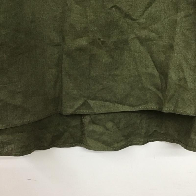 アダムエロペ ADAM ET ROPE  カットソー 半袖 FREE 無地 カーキ / カーキ /  レディース USED 古着 中古 10146782