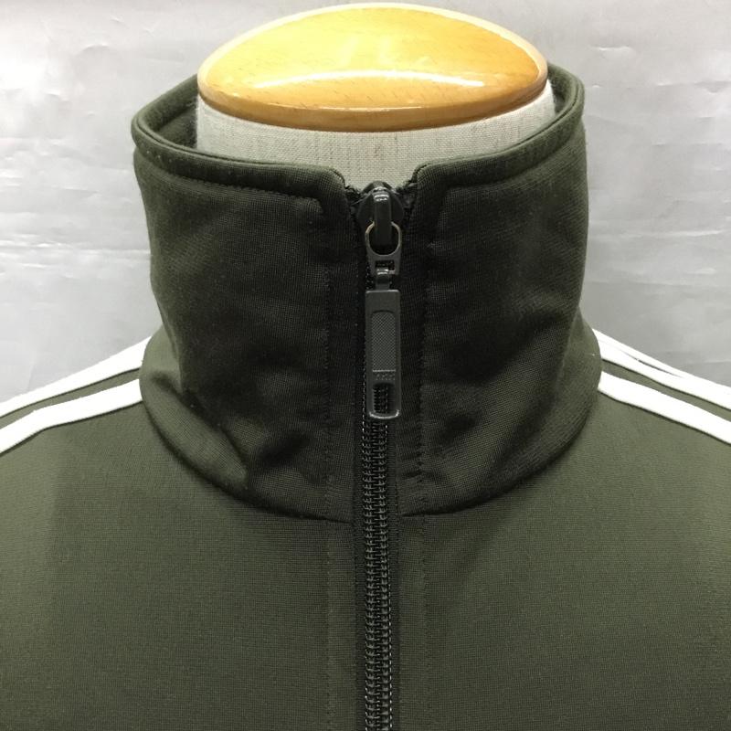 アディダス adidas ジャケット、上着 ジャケット、ブレザー ジップアップジャケット ジャンパー ジャケット ジャージ 00s S ロゴ、文字 カーキ / カーキ /  メンズ USED 古着 中古 10121783