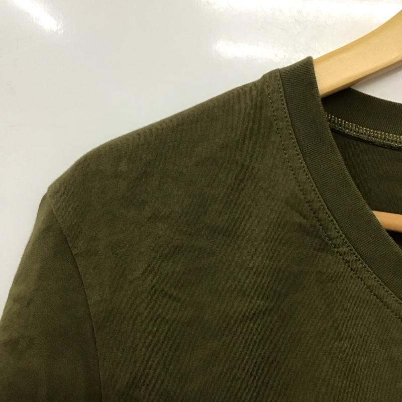 ポールスミス Paul Smith Tシャツ 半袖 半袖カットソー プリントTシャツ クルーネックカットソー L ロゴ、文字 カーキ / カーキ /  メンズ USED 古着 中古 10140480