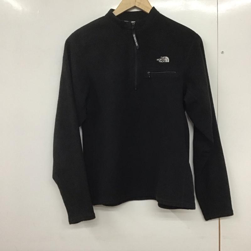ザノースフェイス THE NORTH FACE ジャケット、上着 ジャケット、ブレザー フリース ハーフジップ S ロゴ、文字 黒 / ブラック /  メンズ USED 古着 中古 10143270