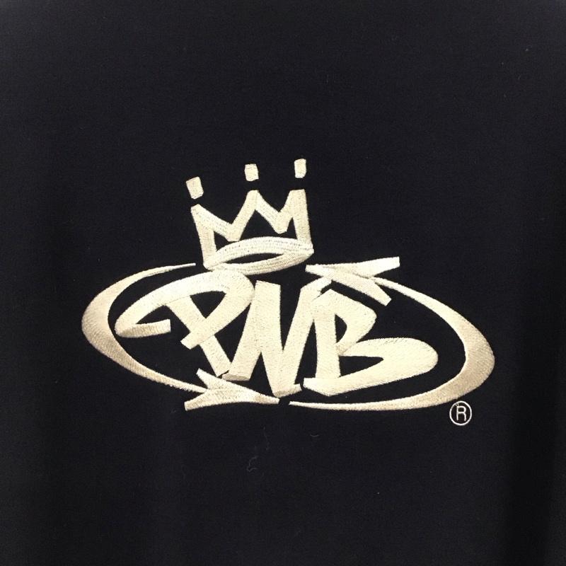 ピーエヌビーネイション PNBNATION ジャケット、上着 ジャケット、ブレザー スタジャン アウター フロントボタンジャケット XXL ロゴ、文字 黒 / ブラック /  メンズ USED 古着 中古 10144736