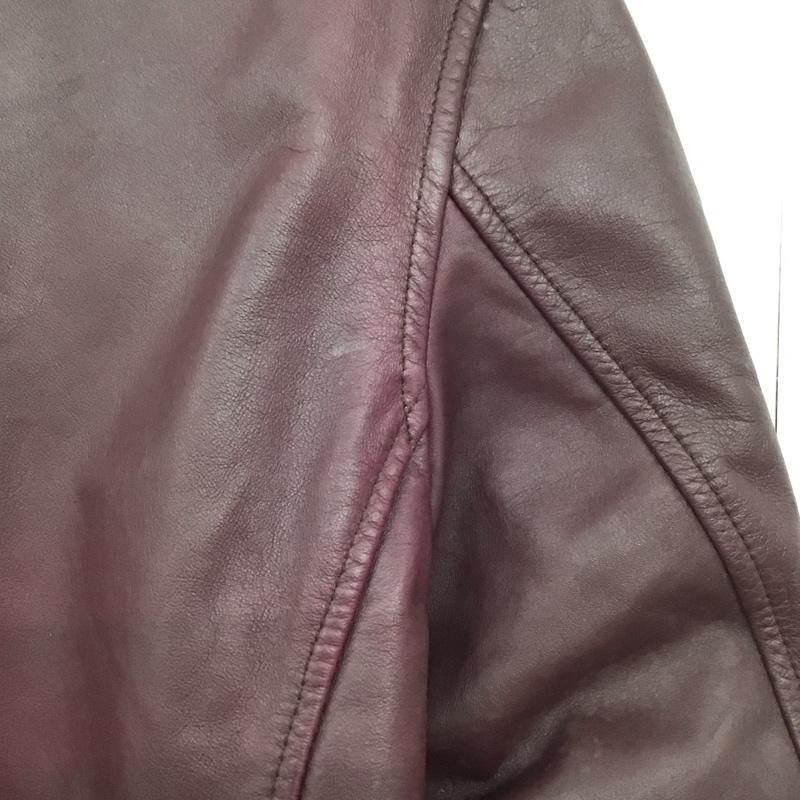 ポールスミス Paul Smith ジャケット、上着 ジャケット、ブレザー ジップアップジャケット レザージャケット アウター L 無地 えんじ / ワインレッド /  メンズ USED 古着 中古 10147021