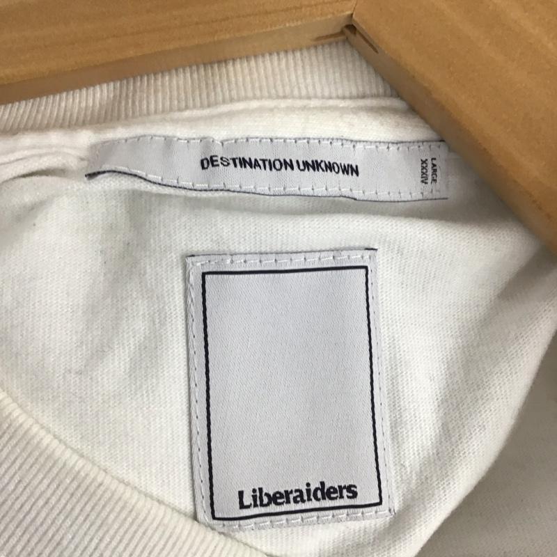リベレイダース Liberaiders Tシャツ 半袖 半袖カットソー プリントTシャツ クルーネックカットソー L プリント 白 / ホワイト /  メンズ USED 古着 中古 10131248