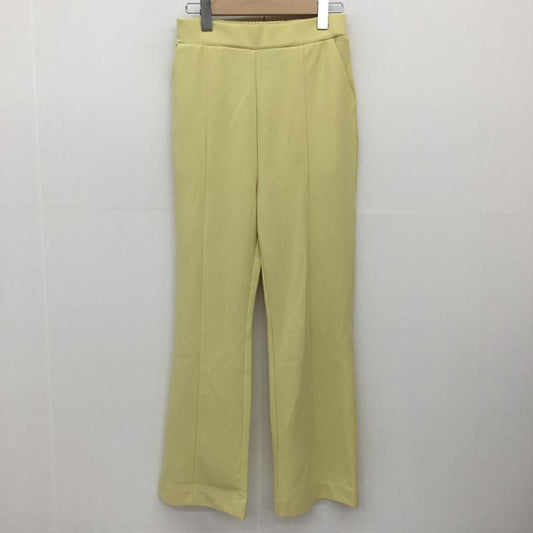 グローバルワーク GLOBAL WORK パンツ スラックス M 無地 黄 / イエロー /  レディース USED 古着 中古 10139786