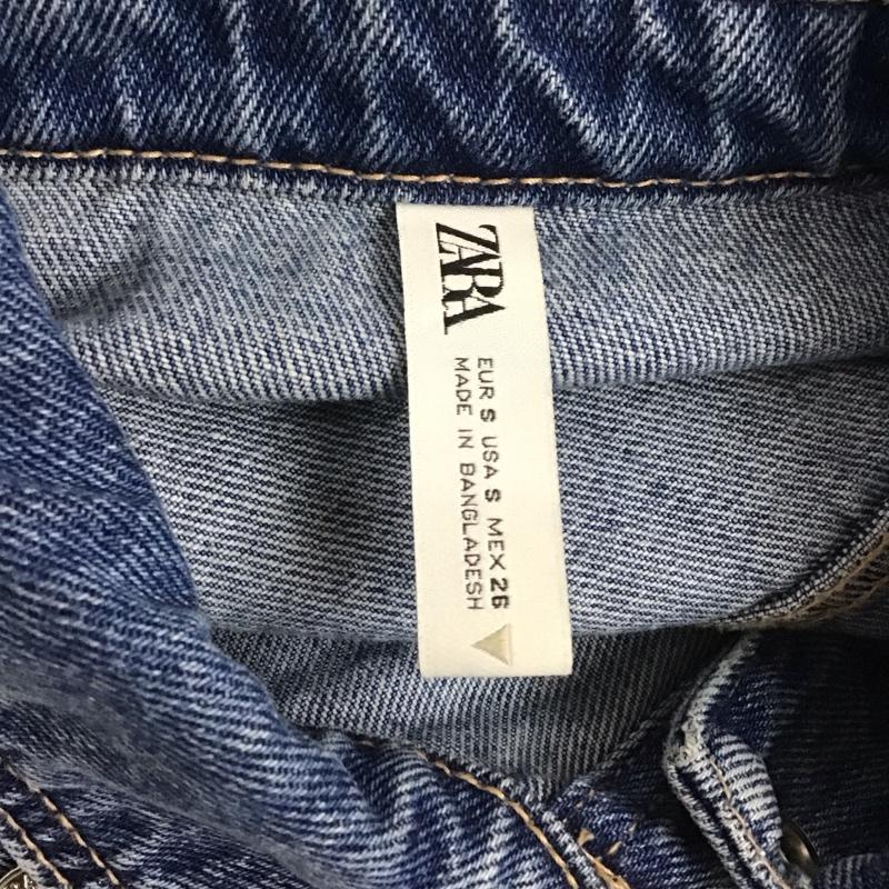 ザラ ZARA ジャケット、上着 ジャケット、ブレザー デニムジャケット カラージャケット 長袖ジャケット ブルゾン S 無地 インディゴ / インディゴ /  レディース USED 古着 中古 10124584