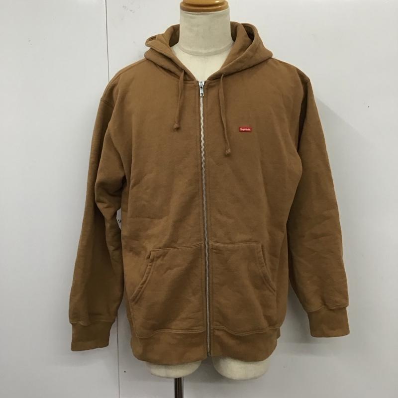 シュプリーム Supreme パーカー 長袖 16AW スモールボックスロゴパーカー ジップアップパーカー M ロゴ、文字 ベージュ / ベージュ /  メンズ USED 古着 中古 10120374