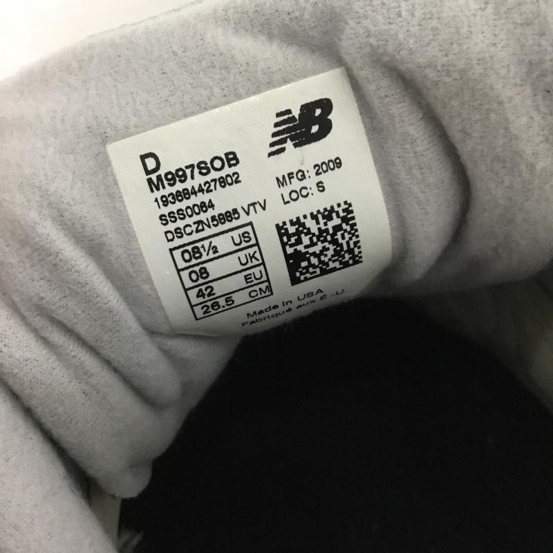 ニューバランス New Balance スニーカー スニーカー M997SOB USA製 26.5cm 26.5cm ロゴ、文字 薄緑 / ライトグリーン /  メンズ USED 古着 中古 10136286