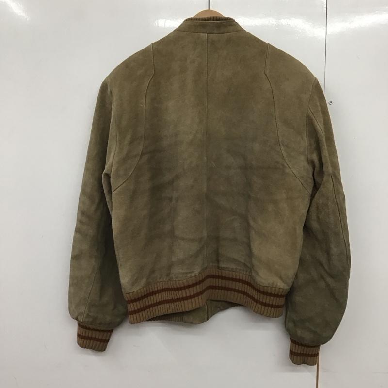 古着 USED ジャケット、上着 ジャケット、ブレザー ジップアップジャケット アウター 古着 M 無地 茶 / ブラウン /  メンズ USED 古着 中古 10141578