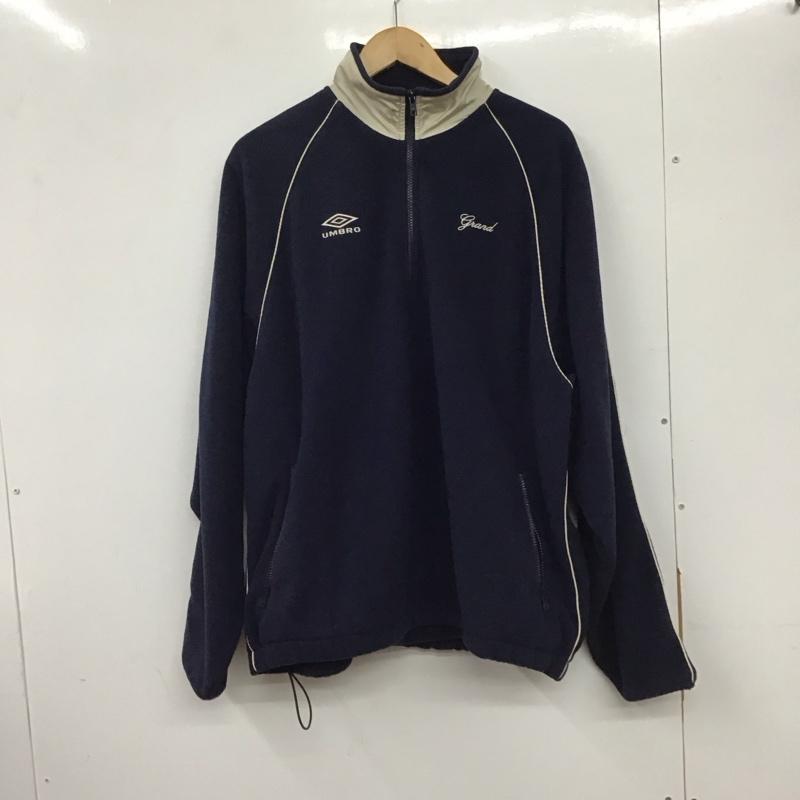 アンブロ UMBRO ジャケット、上着 ジャケット、ブレザー grand collection Fleece Pullover with Piping Jacket L 無地 紺 / ネイビー /  メンズ USED 古着 中古 10137493