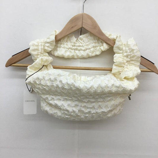 ココ ディール COCO DEAL ハンドバッグ ハンドバッグ 無地 オフホワイト / オフホワイト /  レディース USED 古着 中古 10135130