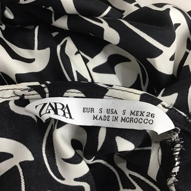 ザラ ZARA ワンピース ロングスカート 2045 624 800 S 総柄 黒 / ブラック /  レディース USED 古着 中古 10139371