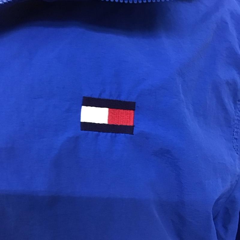 トミーヒルフィガー TOMMY HILFIGER ジャケット、上着 ジャンパー、ブルゾン ナイロンジャケット プルオーバーパーカー ジップアップカラー S ロゴ、文字 白 / ホワイト / X 青 / ブルー / X 黒 / ブラック /  メンズ USED 古着 中古 10124103