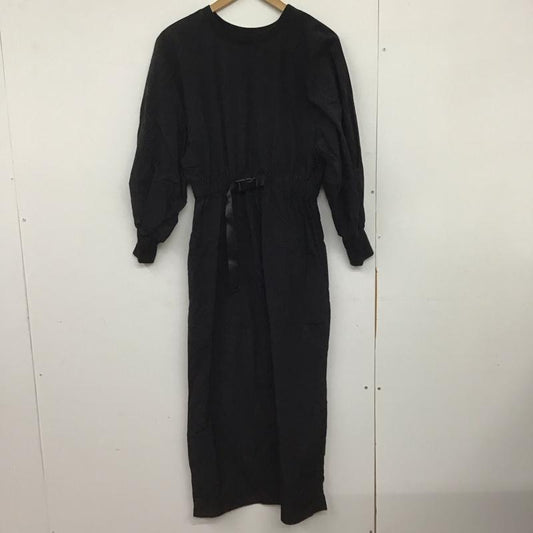 ローリーズファーム LOWRYS FARM ワンピース ロングスカート 長袖ロングワンピース フレアスカート FREE 無地 黒 / ブラック /  レディース USED 古着 中古 10149038