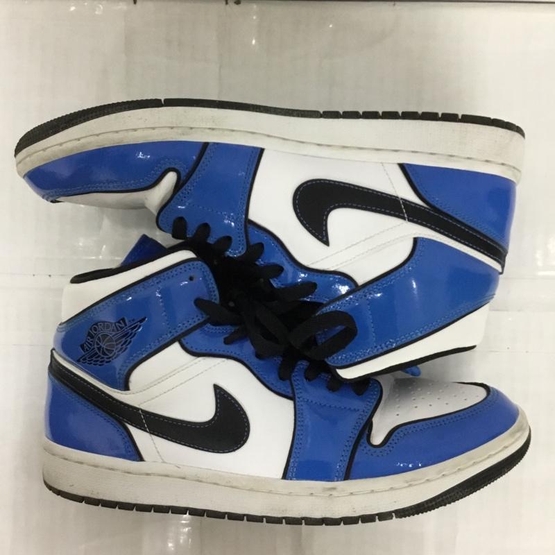 ナイキ NIKE スニーカー スニーカー DD6834-402 AIR JORDAN 1 MID SE 27cm 箱有 27.0cm ロゴ、文字 白 / ホワイト / X 青 / ブルー / X 黒 / ブラック /  メンズ USED 古着 中古 10123980