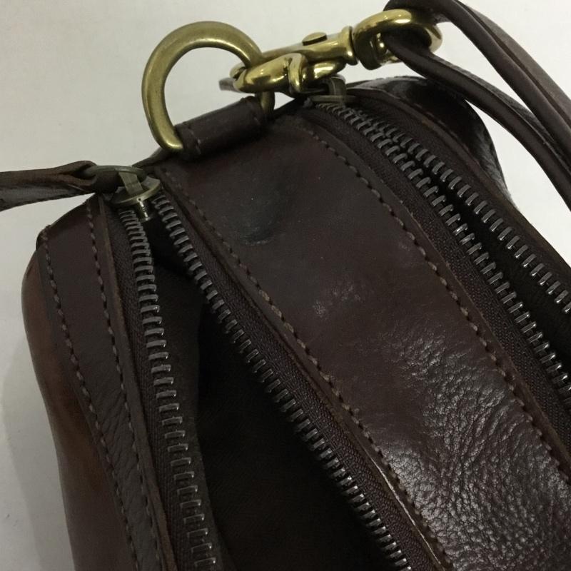 ゲンテン genten バッグ バッグ レザー dan genten ロゴ、文字 茶 / ブラウン /  メンズ USED 古着 中古 10128316