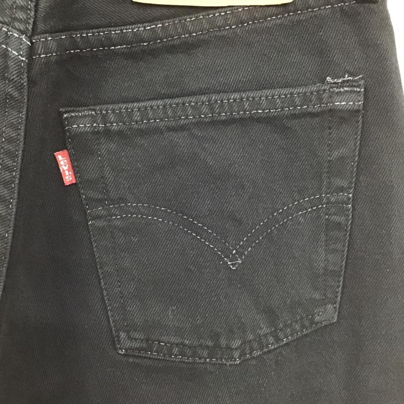 リーバイス Levi s パンツ デニム、ジーンズ USA製 2000年 後染め 28インチ 無地 黒 / ブラック /  メンズ USED 古着 中古 10105731