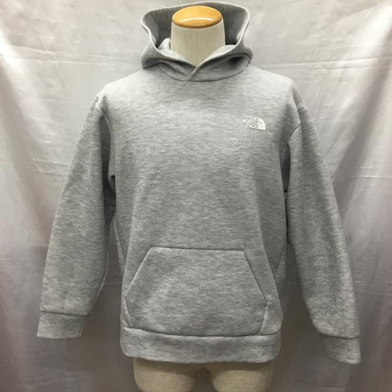 ザノースフェイス THE NORTH FACE パーカー 長袖 nt12286 テックエアースウェットワイドフーディ 長袖パーカー プルオーバーパーカー M ロゴ、文字 灰 / グレー /  メンズ USED 古着 中古 10122278